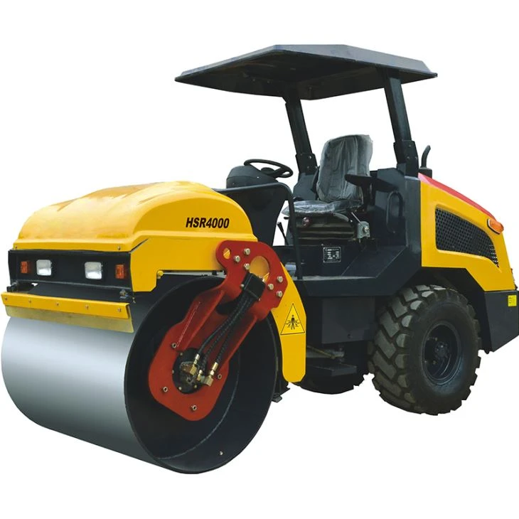 Rouler sur un compacteur monocylindre