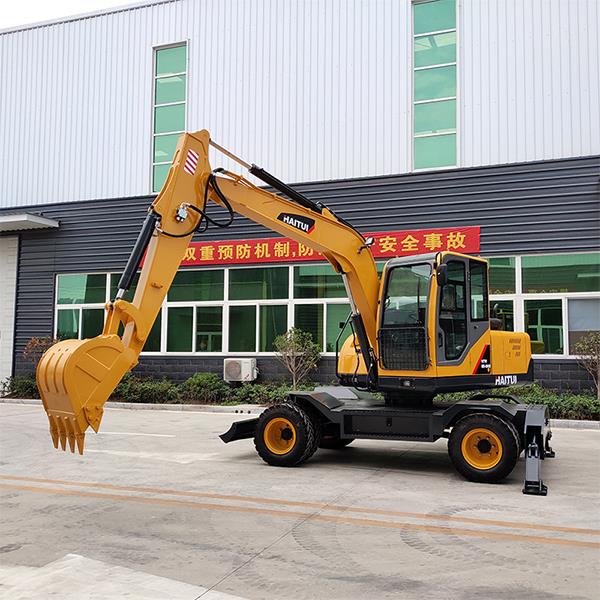 8ton wheel excavator 4